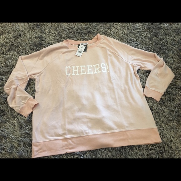 🥂GRAYSON/THREADS Blush Pink “CHEERS” Sweatshirt - Picture 4 of 8